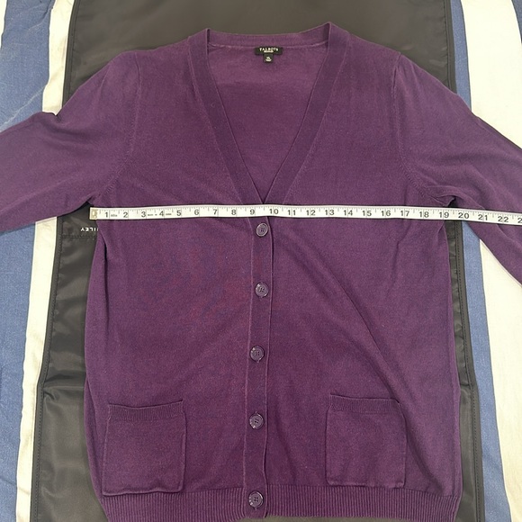 Talbots dark purple XL Cardigan great for cool nights - Picture 3 of 7